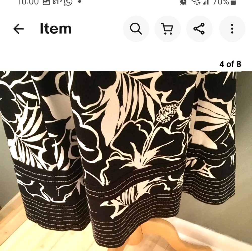 Nine West black and white, size 14 - Picture 3 of 6